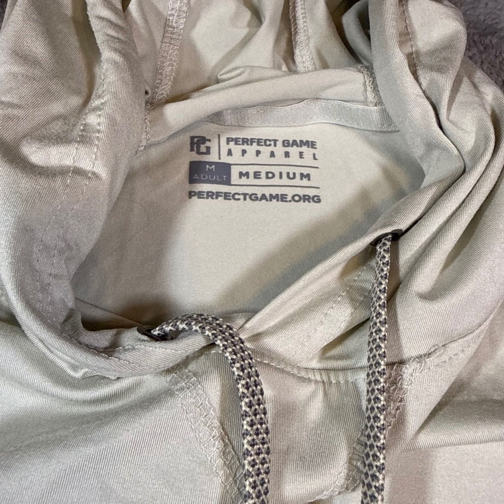 Perfect Game Apparel Mens PG2598 Performance Hoodie Light Gray Medium - Picture 3 of 7